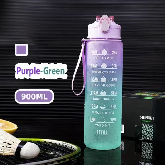 COPY - New Inspiration Purple and Green Water Bottle - Picture 1 of 3